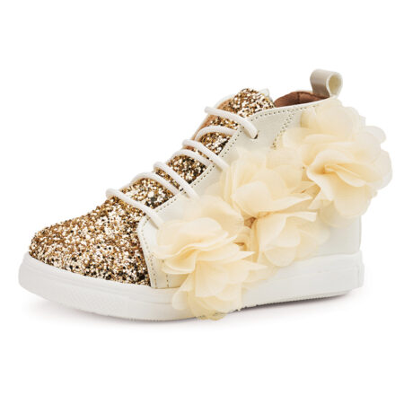 Παπούτσι βάπτισης μποτάκι Glitter