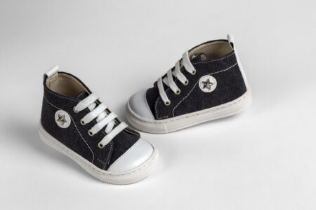 Μποτάκι περπατήματος με καμβά και δέρμα