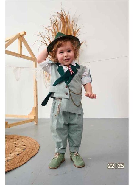 Βαπτιστικό σετ γιλέκο βεραμάν-κυπαρρισί