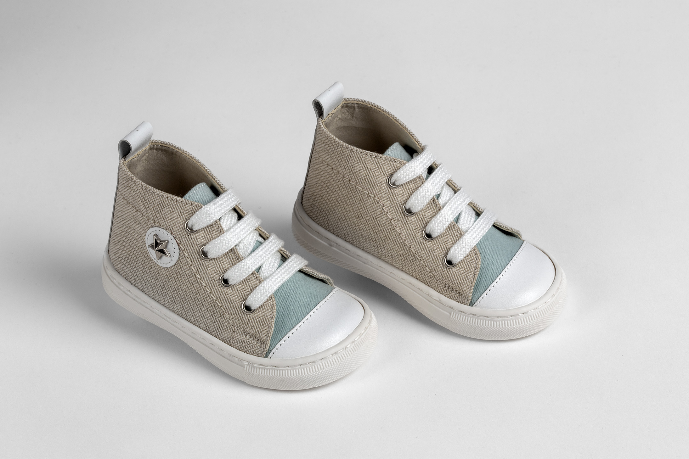 A537B Μποτάκι περπατήματος με ύφασμα και δέρμα