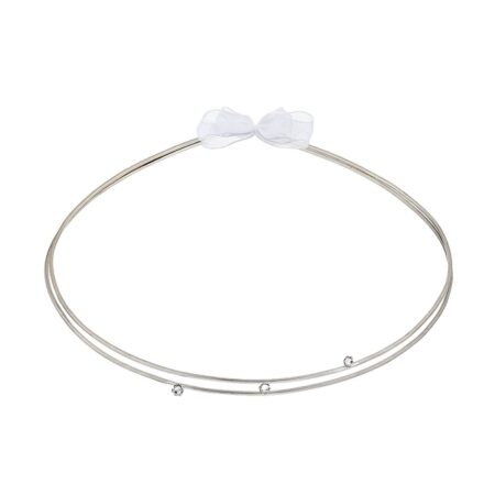 Στέφανα επάργυρα με κρυσταλλάκια 353