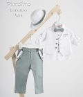 Βαπτιστικό κοστούμι Piccolino Lorenzo σε χρώμα Mint