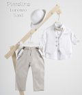 Βαπτιστικό κοστούμι Piccolino Lorenzo σε χρώμα sand