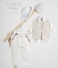 Βαπτιστικό κοστούμι Piccolino Pablo σε χρώμα Ivory