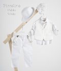 Βαπτιστικό κοστούμι Piccolino Pablo σε χρώμα White