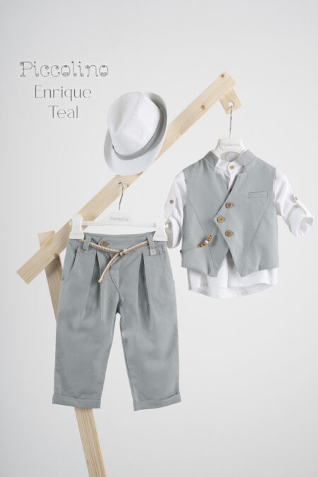 Βαπτιστικό κοστούμι Piccolino Enrique σε χρώμα Teal