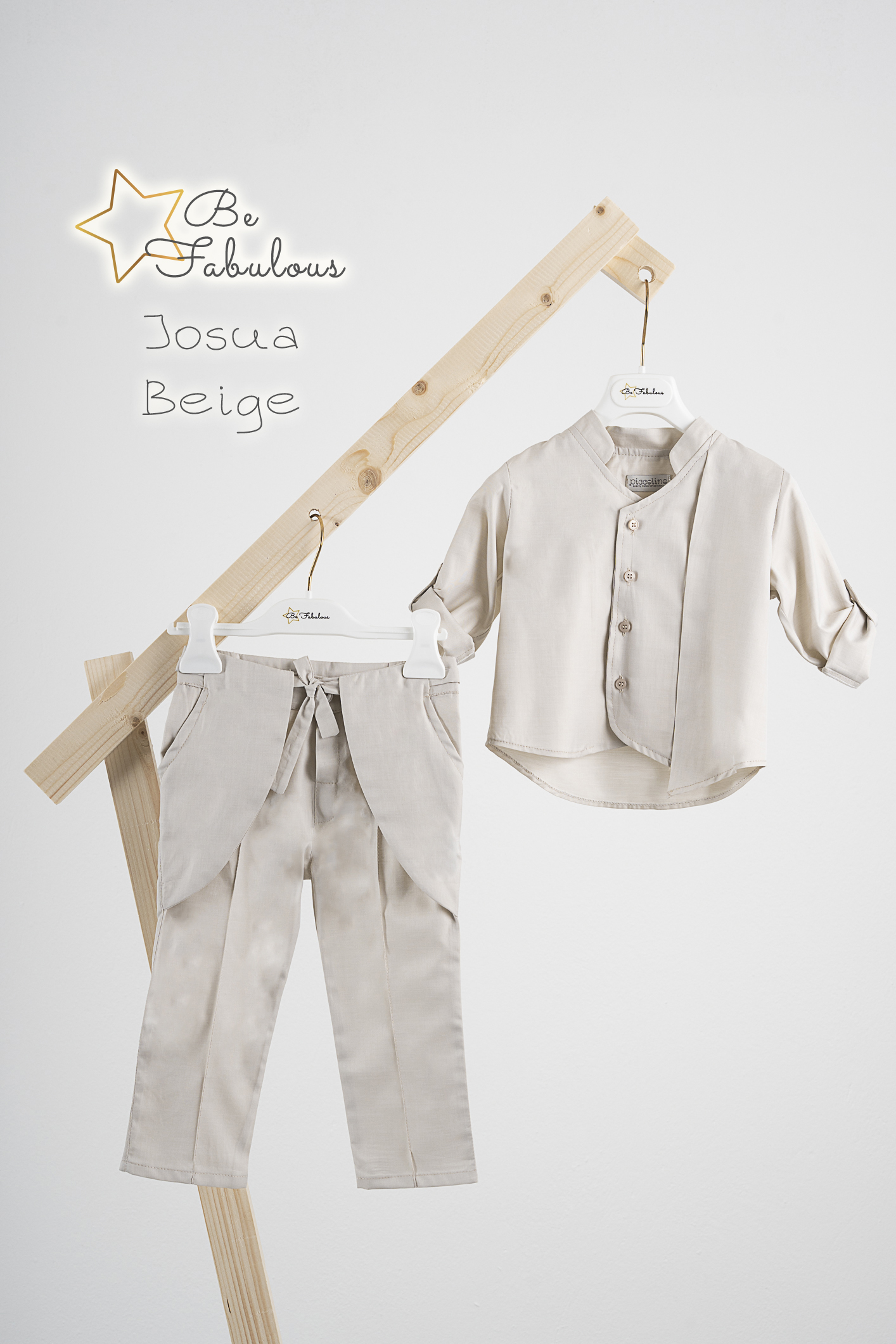 BE FABULOUS JOSUA BEIGE Κοστούμι Piccolino Josua σε χρώμα Beige
