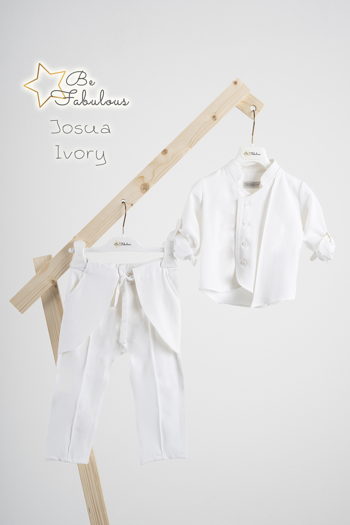 BE FABULOUS JOSUA IVORY Κοστούμι Piccolino Josua σε χρώμα Ivory
