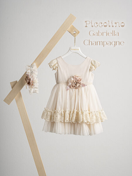 Βαπτιστικό φόρεμα Piccolino Gabliella Champagne