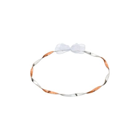 Στέφανα επάργυρα με δίχρωμη βέργα