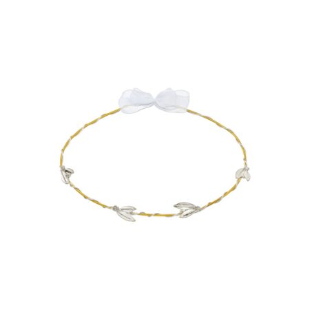 Στέφανα επάργυρα με φύλλα 706