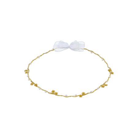 Στέφανα επάργυρα με λουλουδάκια