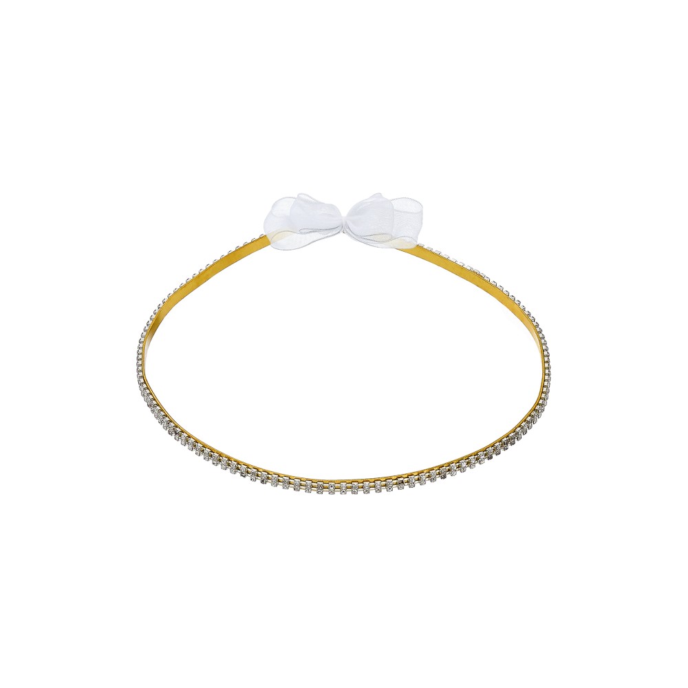 ΚΣ 955 Στέφανα επάργυρα με κρυσταλλάκια 955