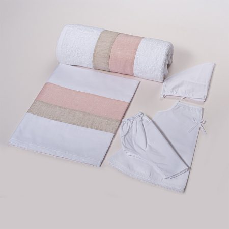 Λαδόπανο ροζ λινό για κοριτσι