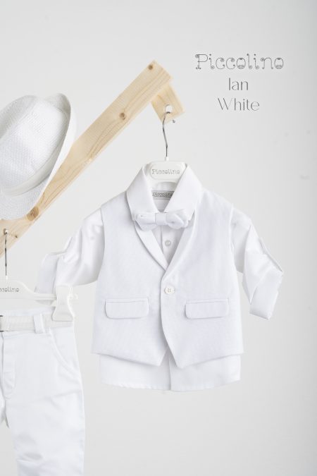 Βαπτιστικό κοστούμι Piccolino Ian σε χρώμα white
