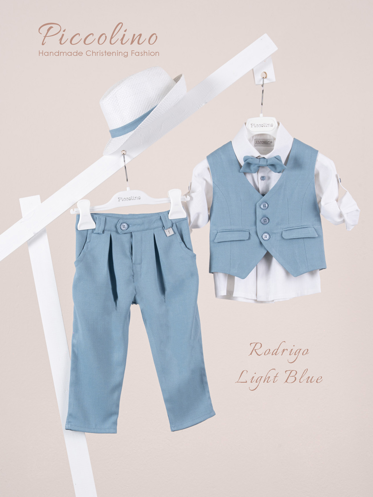 AG25S82-RODRIGO-LIGHTBLUE-PICCOLINO-2026 Βαπτιστικό κοστούμι Piccolino Rodrigo σε χρώμα Light blue