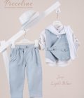 Βαπτιστικό κοστούμι Piccolino Jose σε χρώμα Light blue