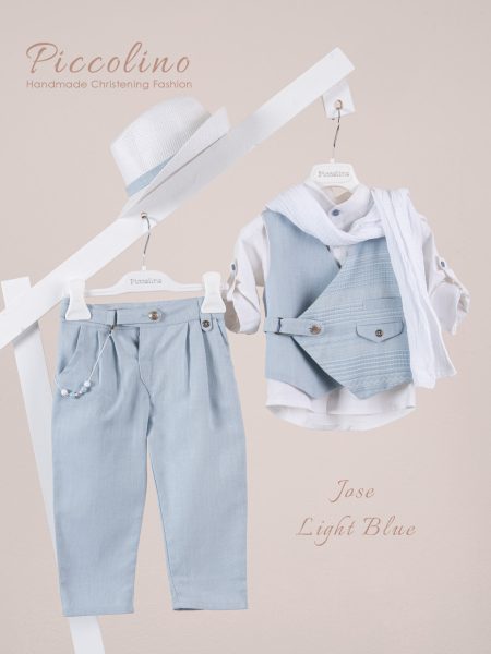 Βαπτιστικό κοστούμι Piccolino Jose σε χρώμα Light blue