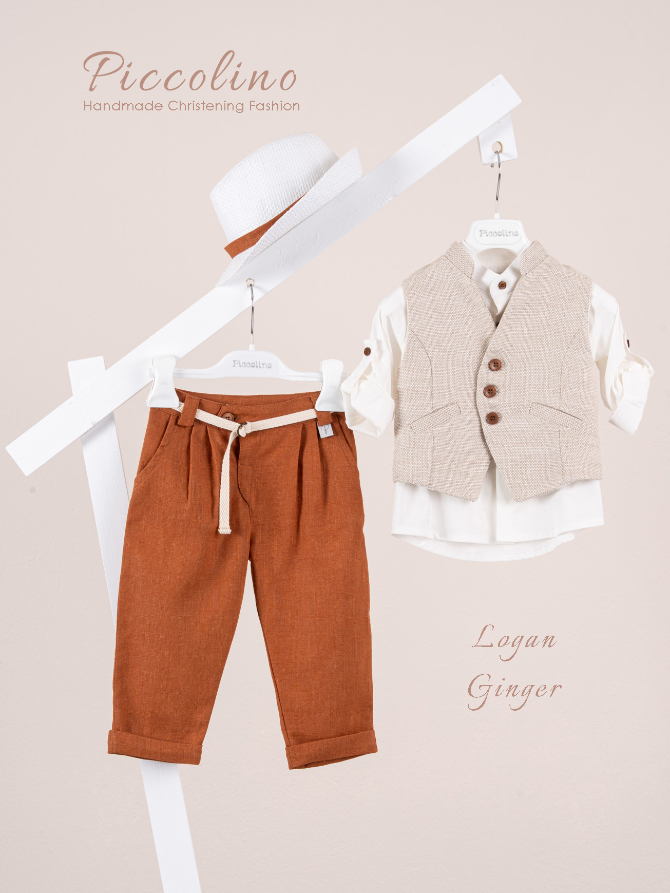 AG26S100-LOGAN-GINGER-PICCOLINO-2026 Κοστούμι Piccolino Logan σε χρώμα Ginger