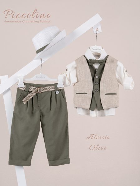 Κοστούμι Piccolino Alessio σε χρώμα Olive