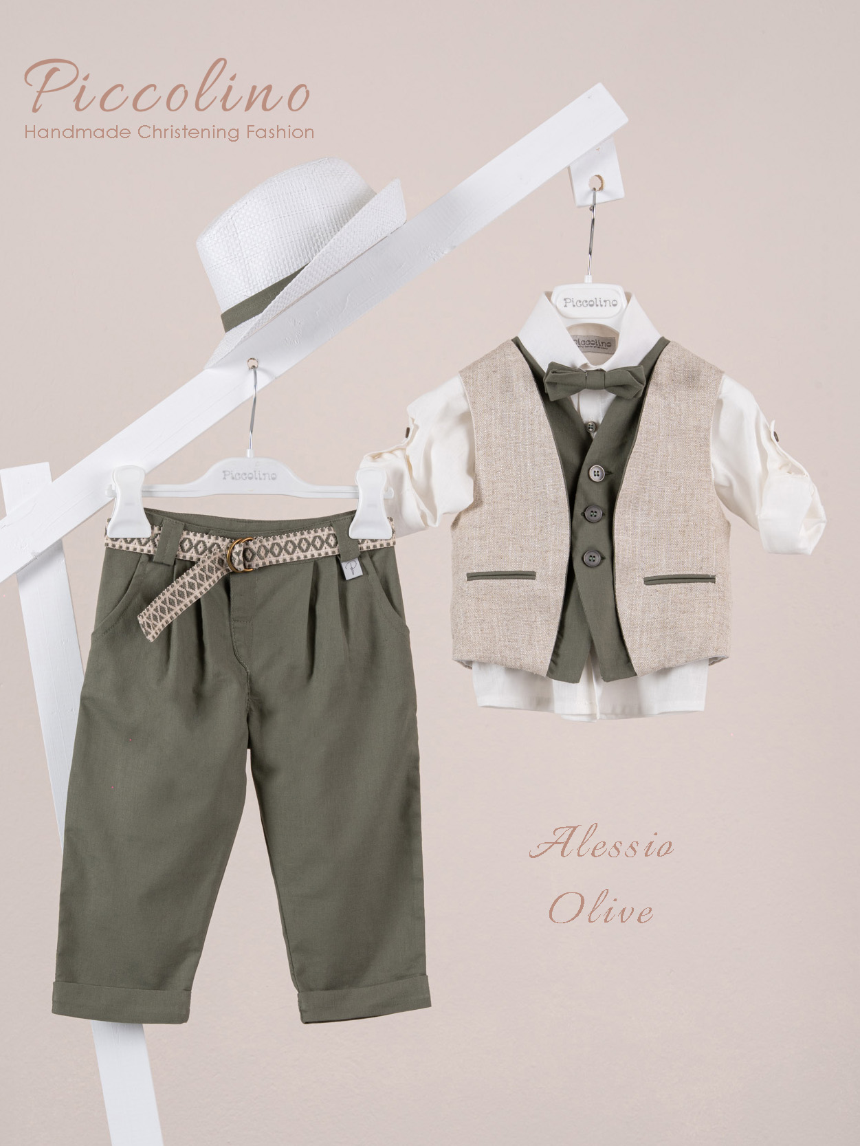 AG26S89-ALESSIO-OLIVE-PICCOLINO-2026 Κοστούμι Piccolino Alessio σε χρώμα Olive