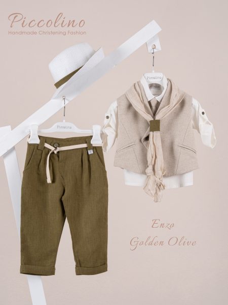 Κοστούμι Piccolino Enzo σε χρώμα Golden Olive