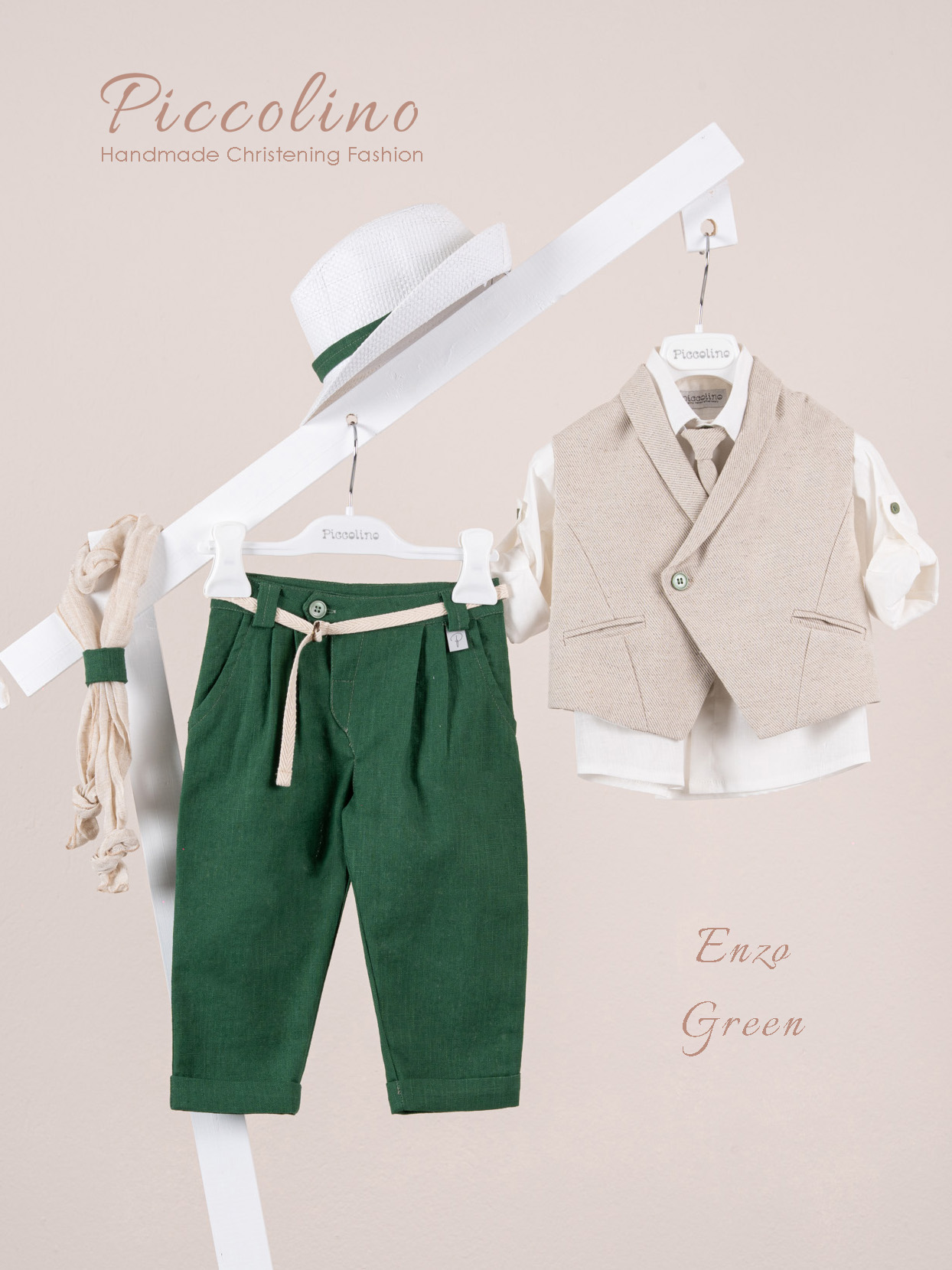 AG26S91-ENZO-GREEN-PICCOLINO-2026 Κοστούμι Piccolino Enzo σε χρώμα Green