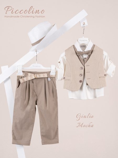 Κοστούμι Piccolino Giulio σε χρώμα Mocha