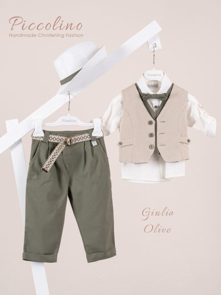 Κοστούμι Piccolino Giulio σε χρώμα Olive