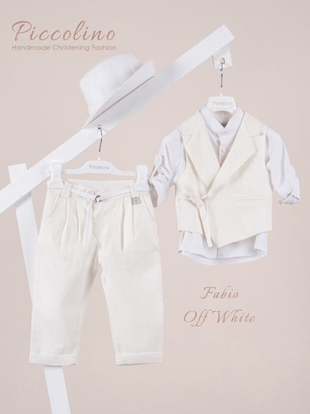 Κοστούμι Piccolino Fabio σε χρώμα Ivory