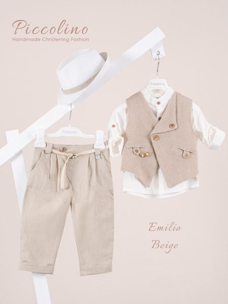 Κοστούμι Piccolino Emilio σε χρώμα Beige