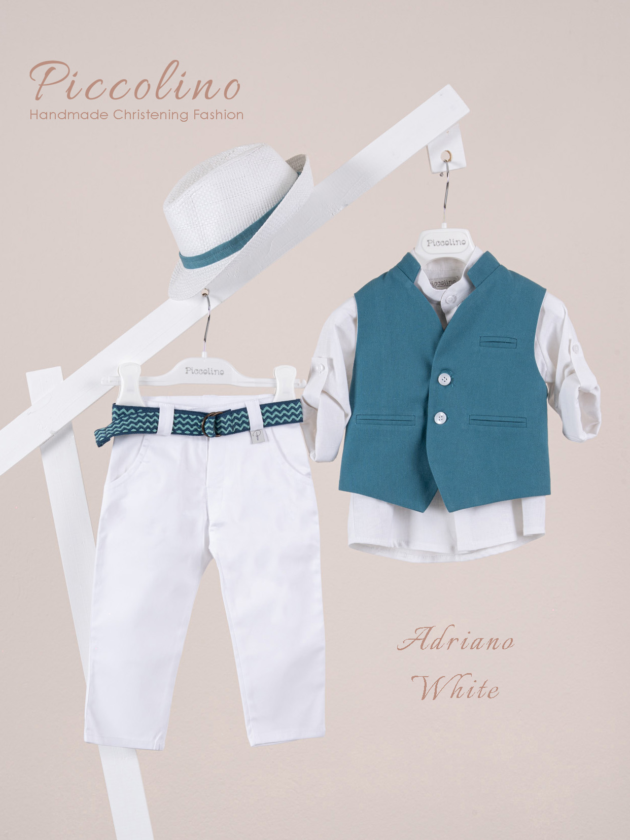 AG26S99-ADRIANO-WHITE-PICCOLINO-2026 Κοστούμι Piccolino Adriano σε χρώμα White