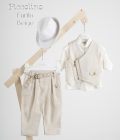 Βαπτιστικό κοστούμι Piccolino Furilo σε χρώμα Beige