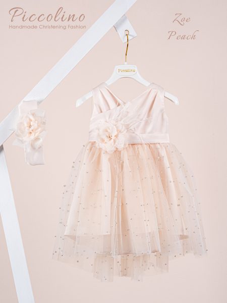 Βαπτιστικό φόρεμα Piccolino Zoe Peach