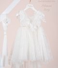 Βαπτιστικό φόρεμα Piccolino Filomena Ivory