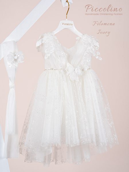 Βαπτιστικό φόρεμα Piccolino Filomena Ivory