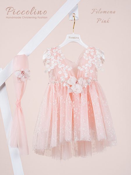 Βαπτιστικό φόρεμα Piccolino Filomena Pink