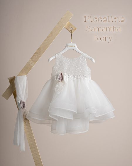 Βαπτιστικό φόρεμα Piccolino Samantha Ivory