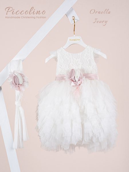 Βαπτιστικό φόρεμα Piccolino Ornella Ivory