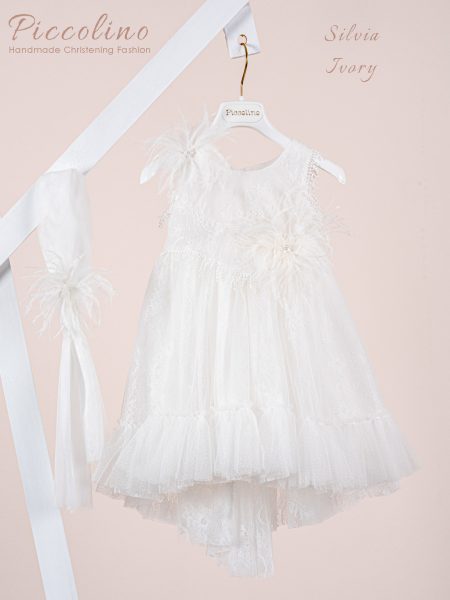 Βαπτιστικό φόρεμα Piccolino Silvia Ivory