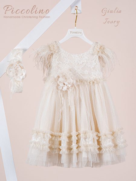 Βαπτιστικό φόρεμα Piccolino Giulia Ivory