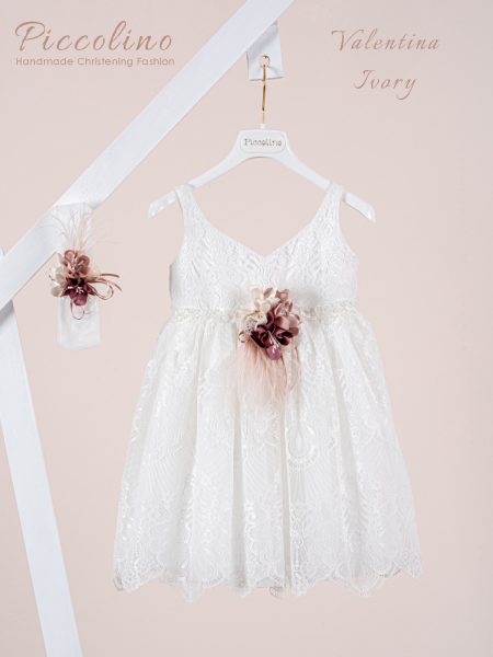 Βαπτιστικό φόρεμα Piccolino Valentina Ivory