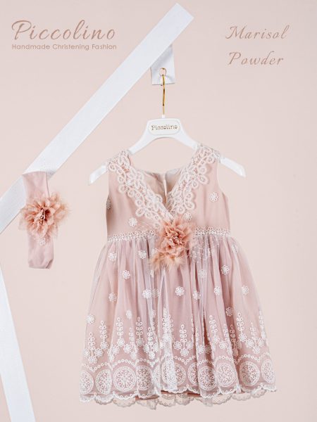 Βαπτιστικό φόρεμα Piccolino Marisol Powder