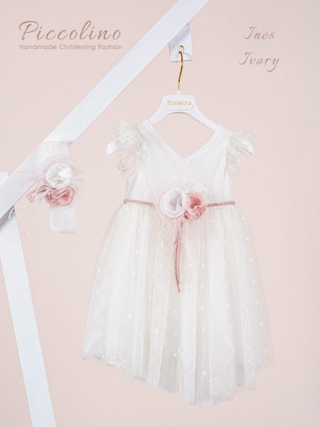 Βαπτιστικό φόρεμα Piccolino Ines Ivory