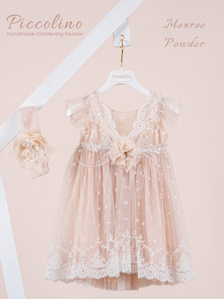 Βαπτιστικό φόρεμα Piccolino Monroe Powder