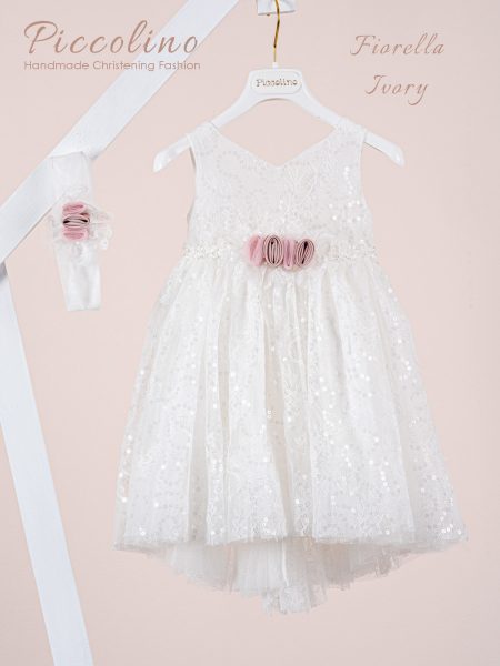 Βαπτιστικό φόρεμα Piccolino Fiorella Ivory