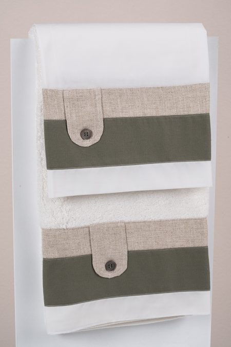 Σετ λαδόπανα Piccolino Alessio Olive