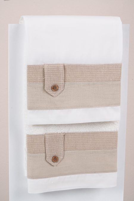 Σετ λαδόπανα Piccolino Emilio Beige