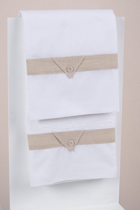 Σετ λαδόπανα Piccolino Fabio Beige