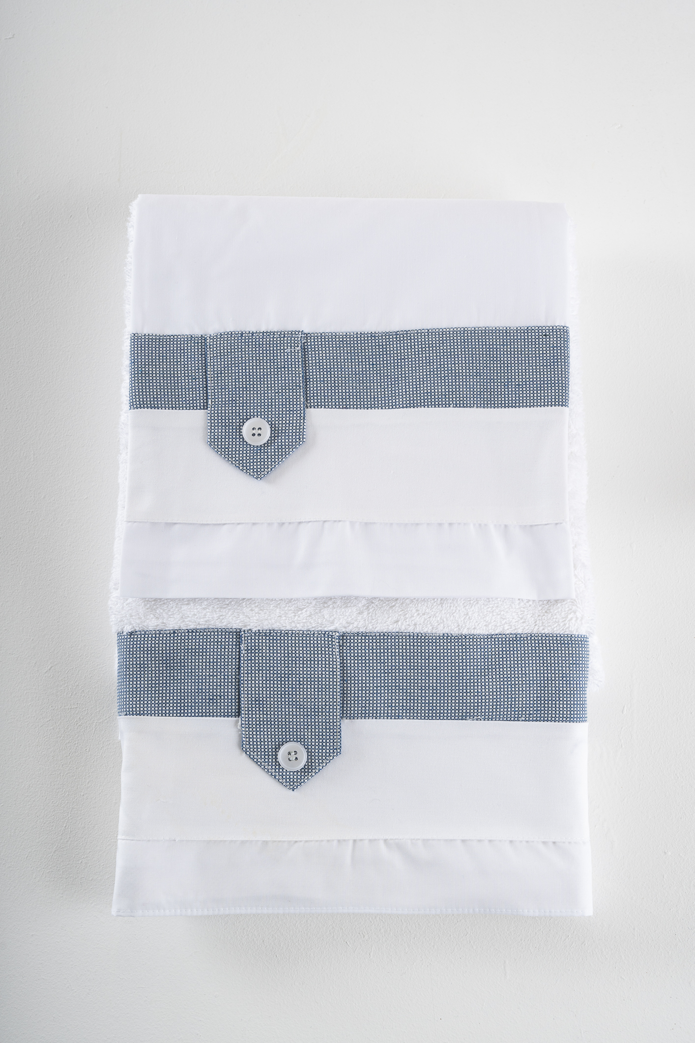 Λαδόπανα Αγόρι Piccolino LA-FRANCISCO-BLUEWHITE Σετ λαδόπανα Piccolino blue-white